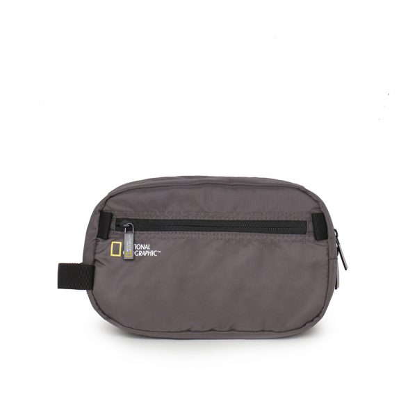 Neceser con asa de mano impermeable National Geographic gris