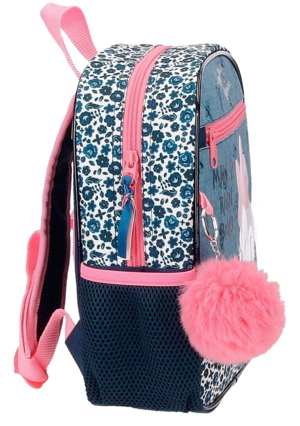 4532121 mochila escolar minnie azul rosa joummabags