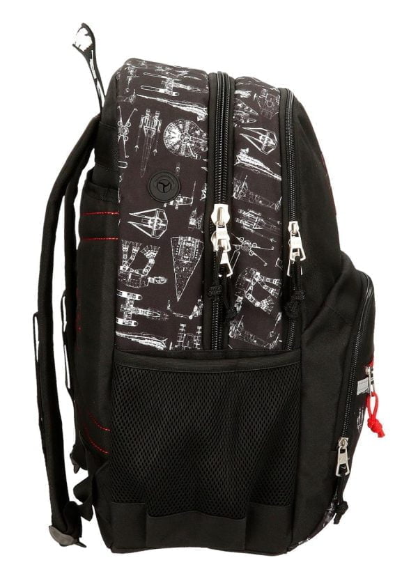 24425D1 mochila escolar grande star Wars negra Joummabags