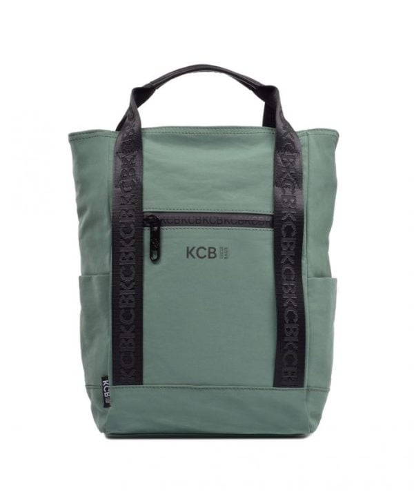 2700 bolso de mano mochila grande vegano KCB verde oscuro
