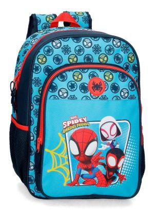4692321 mochila escolar infantil Spidey Marvel joummabags azul rojo