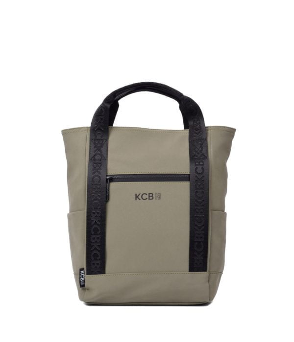 2701 mochila bolso de mano sintético vegano impermeable cross KCB caqui