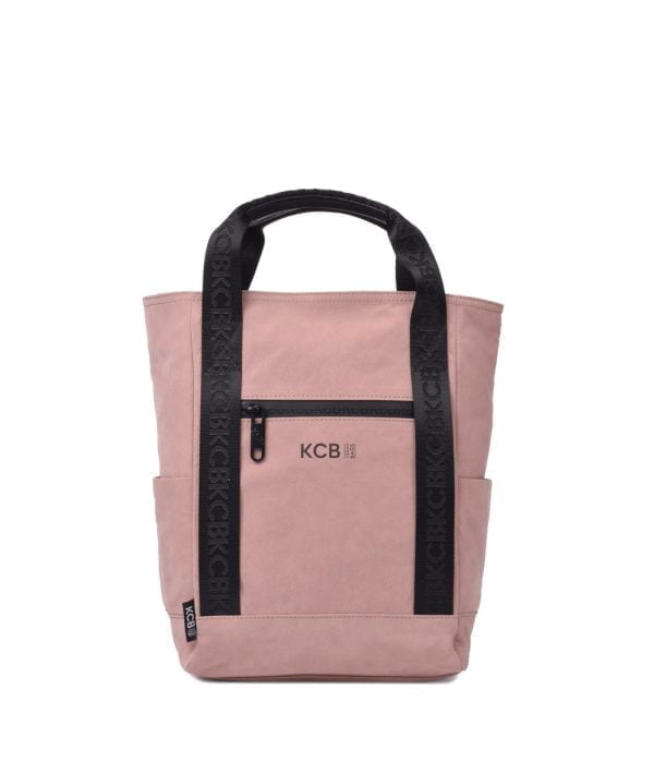 2701 mochila bolso de mano sintético vegano impermeable cross KCB rosa palo