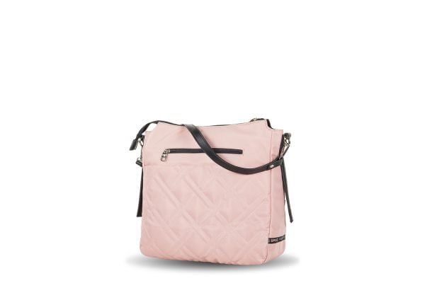 225612 Bolso de hombro y bandolera bolsillo extraíble nylon ligero Ventis rosa nude