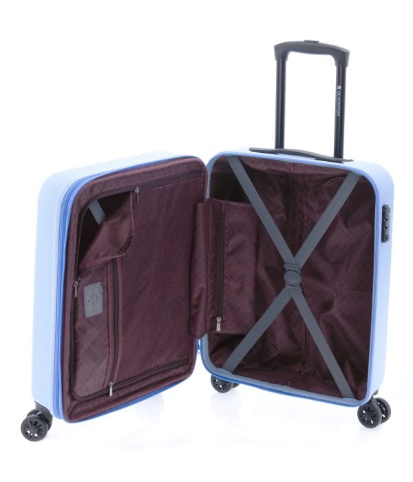 431000 maleta trolley cabina ligera ABS cuatro ruedas cierre TSA Mambo gladiator celeste