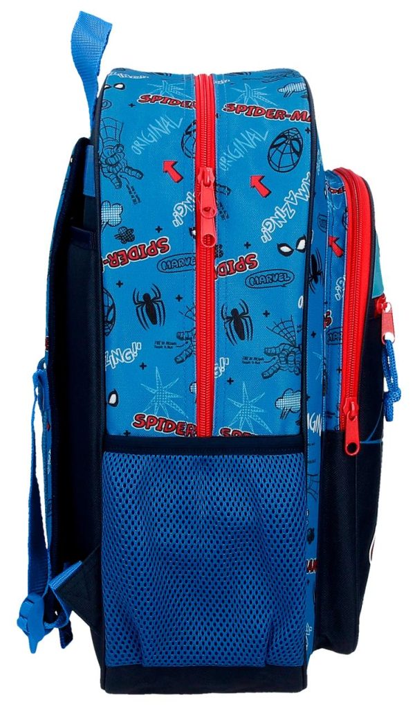 49123 mochila escolar grande Spiderman marino_azul