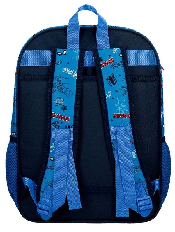 49123 mochila escolar grande Spiderman marino_azul