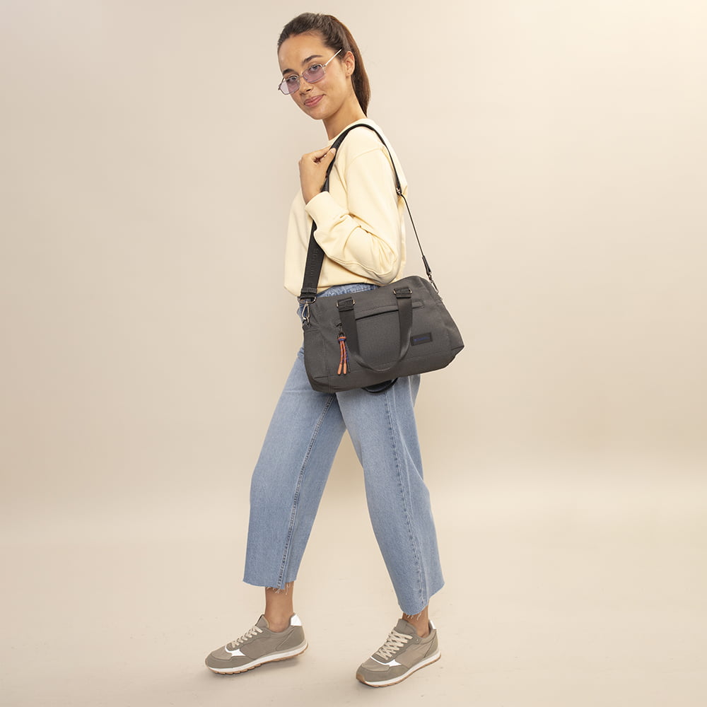 603030 Bolso de mano bandolera sintético Salma Gabol Gris