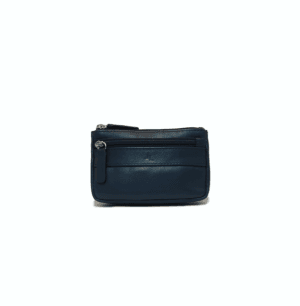 66510 monedero tres cremallera piel Fresno azul