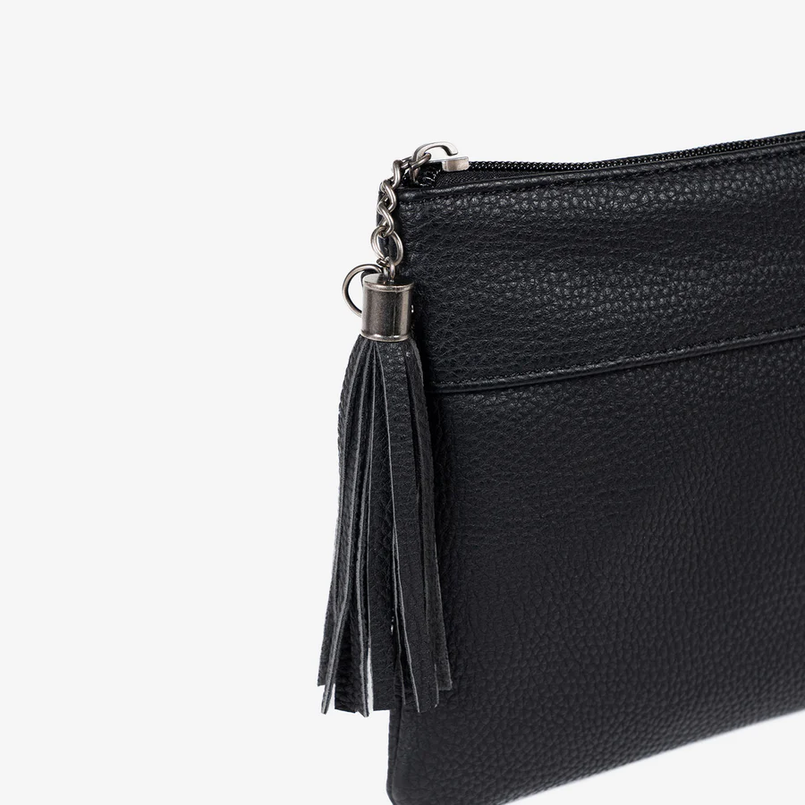 21848 bolso cartera mano bandolera sintético matties bags temprado negro detalle