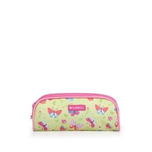 Estuche dos departamentos mariposas Bouquet Gabol