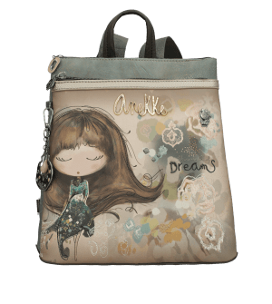 41705-233 mochila sintético estampado real anekke Temprado taupe bronce