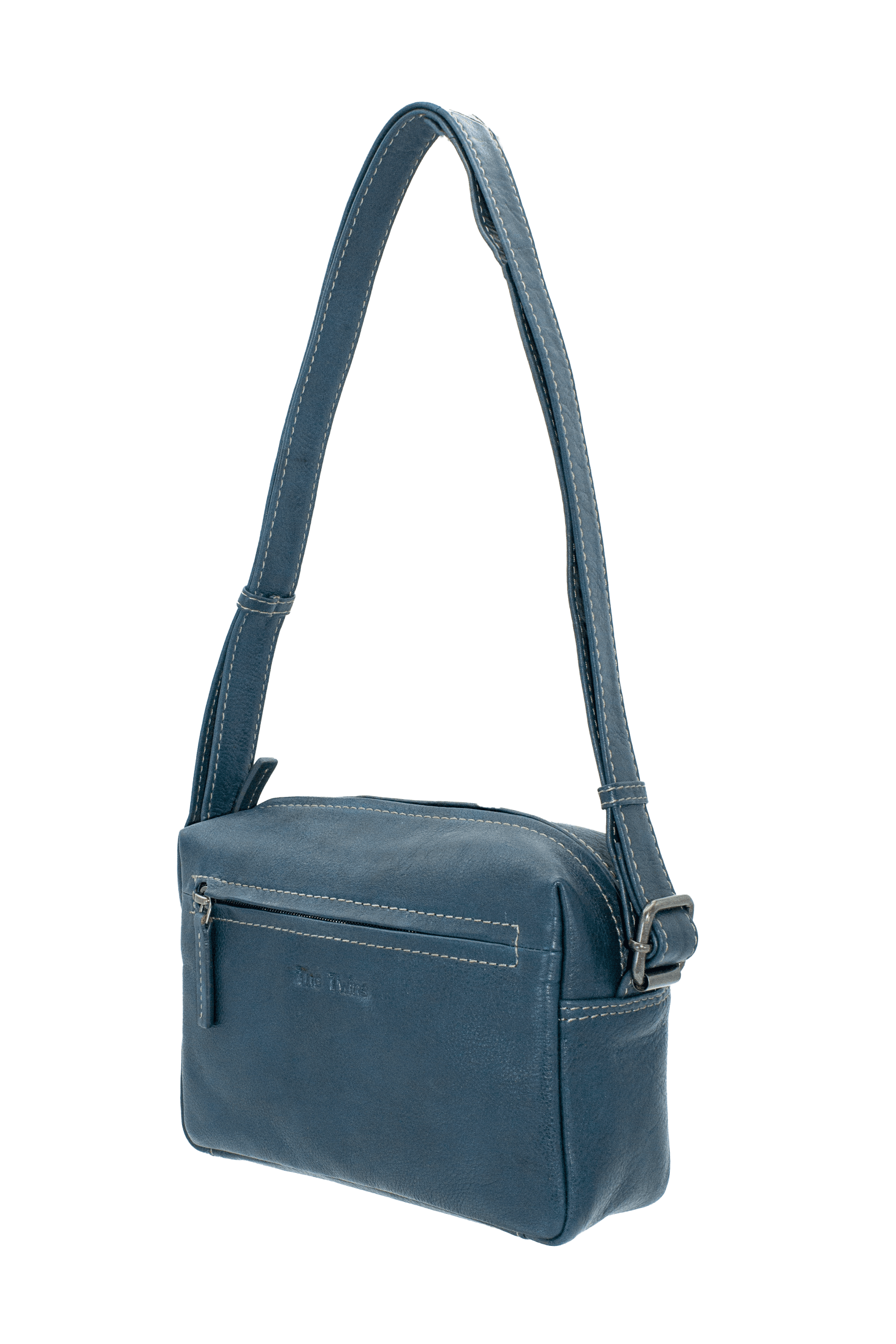 3441 bolso bandolera pequeño piel plaza the twins temprado azul petróleo