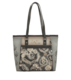 41712-364 Bolso shopping dos asas sintético estampado real manifesto anekke Temprado taupe bronce
