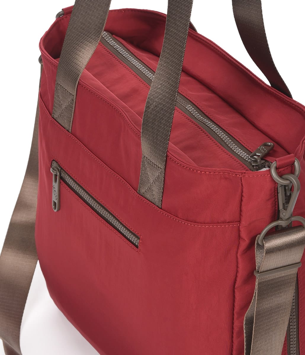 3525 bolso shopping dos asas bandolera nylon Ballon KCB cereza detrás