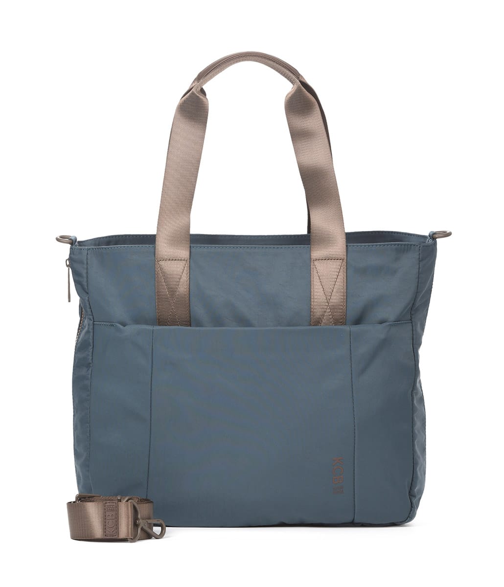 3525 bolso shopping dos asas bandolera nylon Ballon KCB azul petróleo