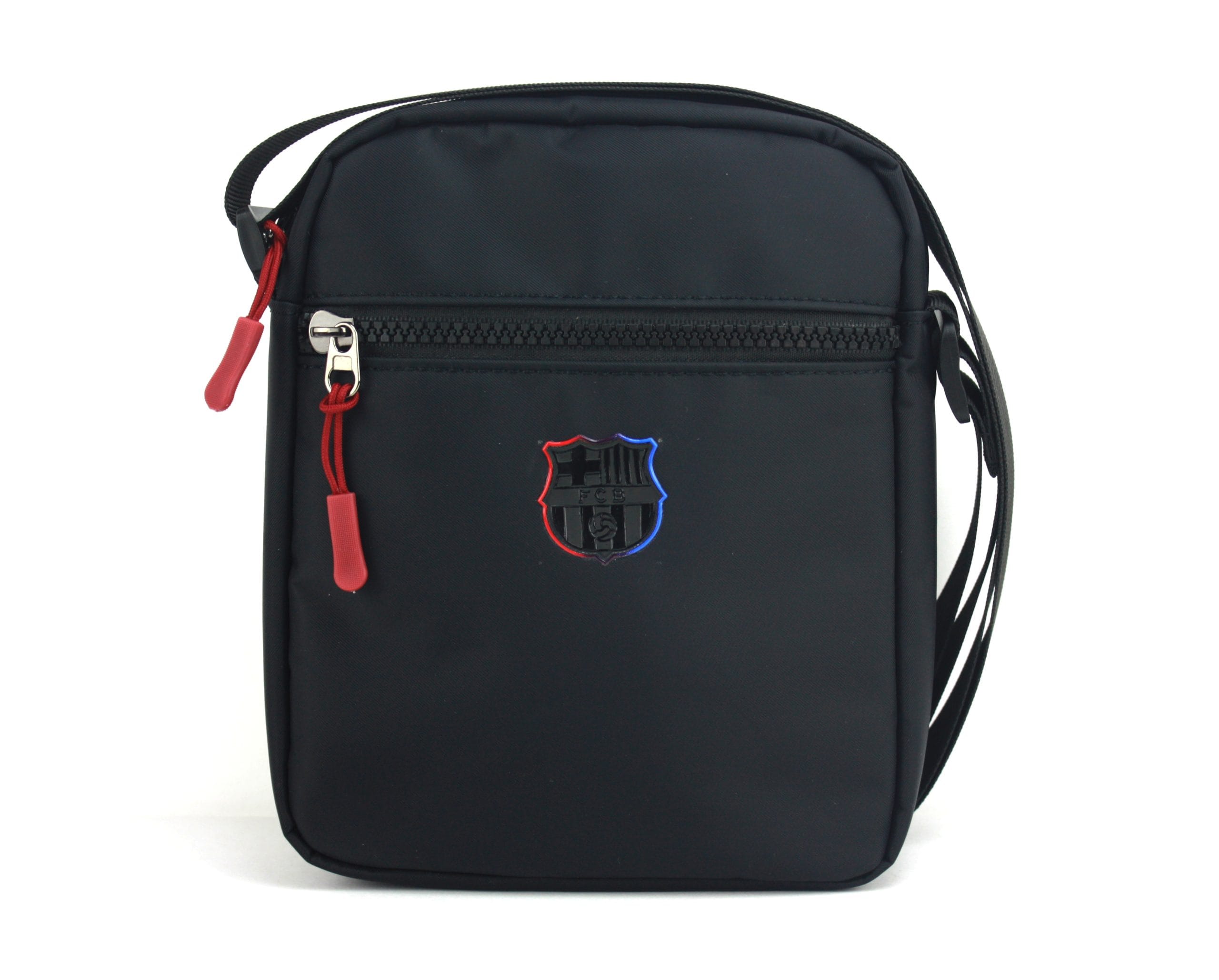 42 bolso bandolera nylon escudo barça Temprado negro