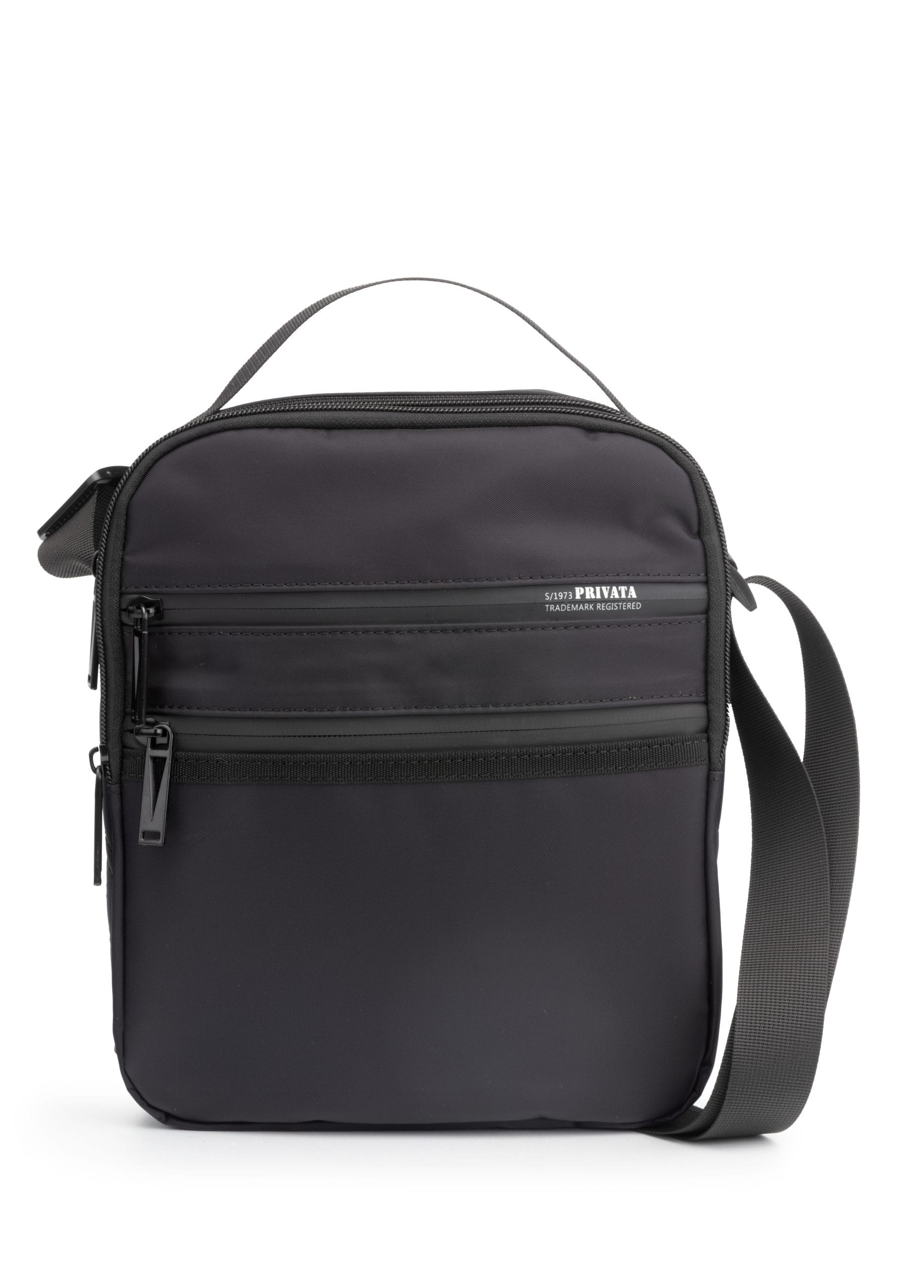 1353 bolso de mano bandolera dos departamentos tablet nylon best privata Temprado negro
