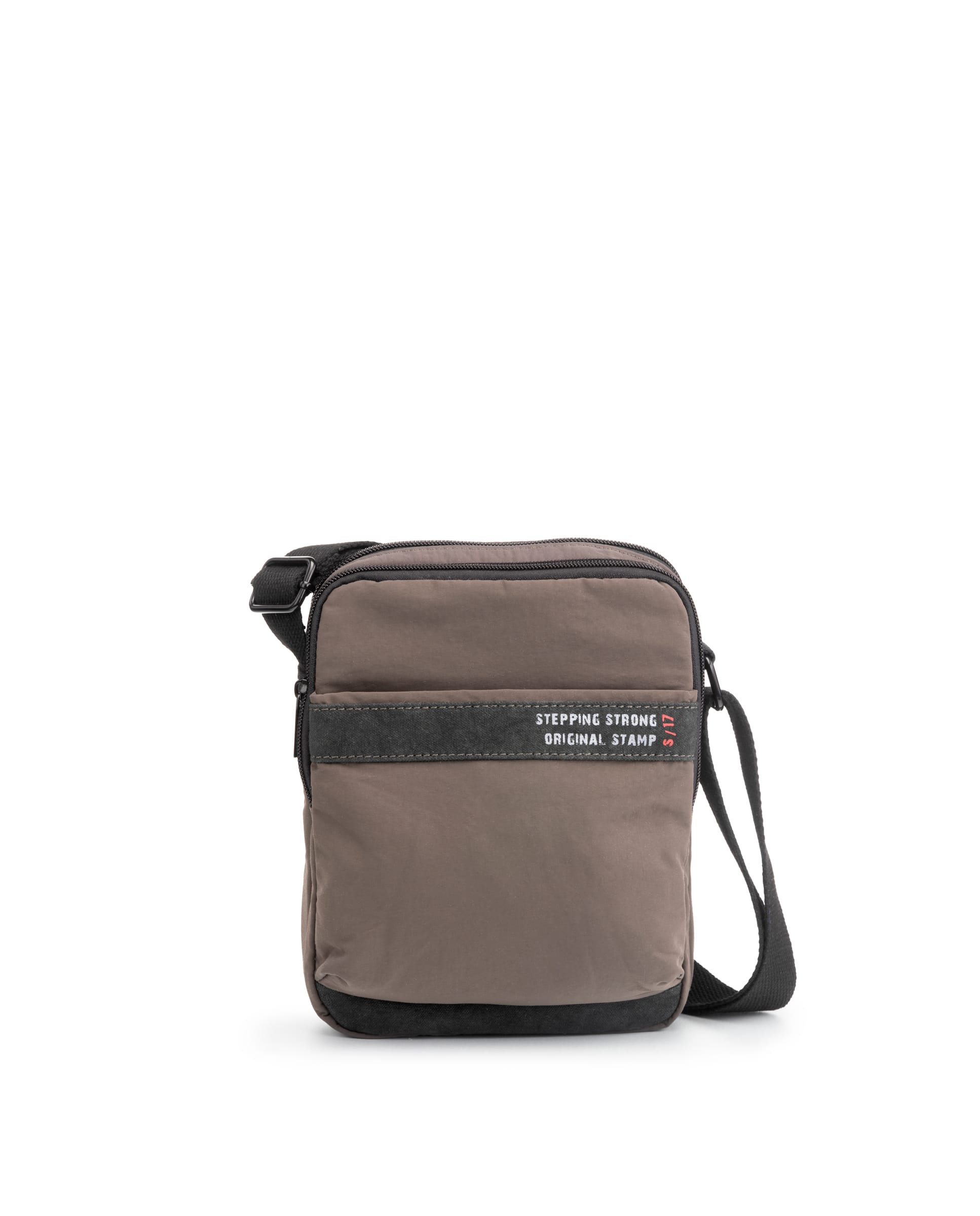 3854 bolso bandolera pequeño nylon lavado skat estampa Temprado taupe