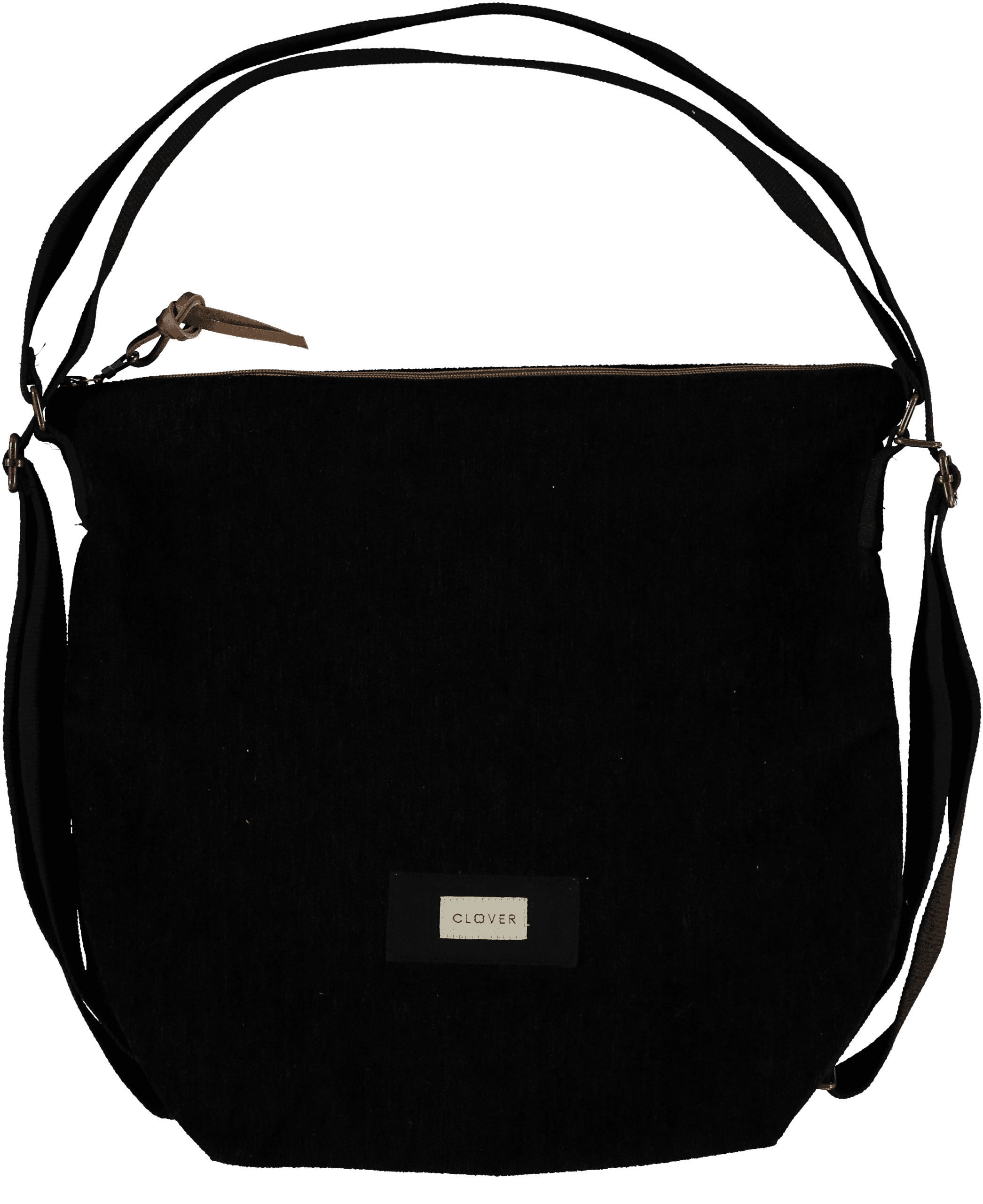 mochi/terciopelo bolso mochila téxtil clover Temprado negro