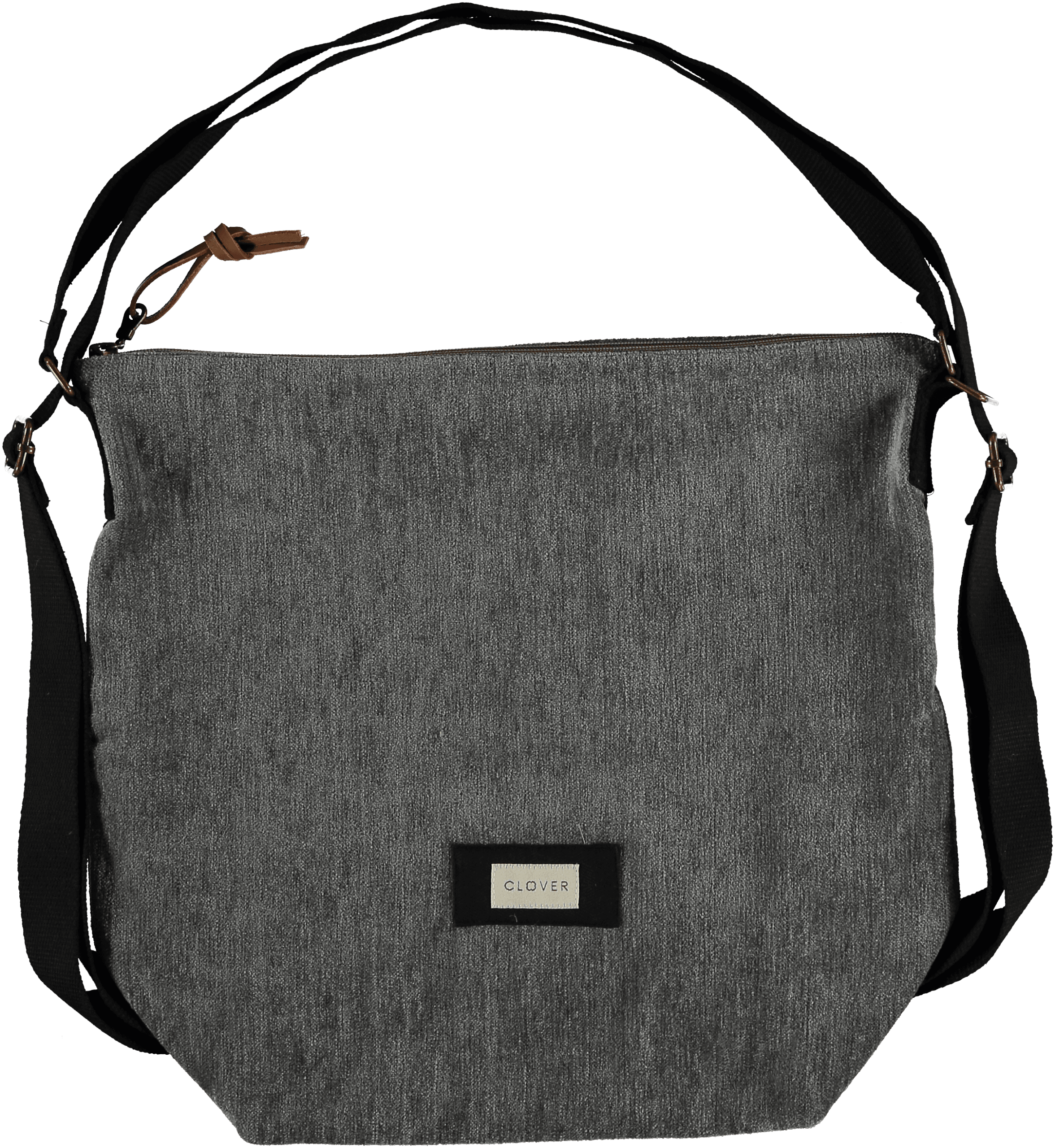 mochi/terciopelo bolso mochila téxtil clover Temprado gris