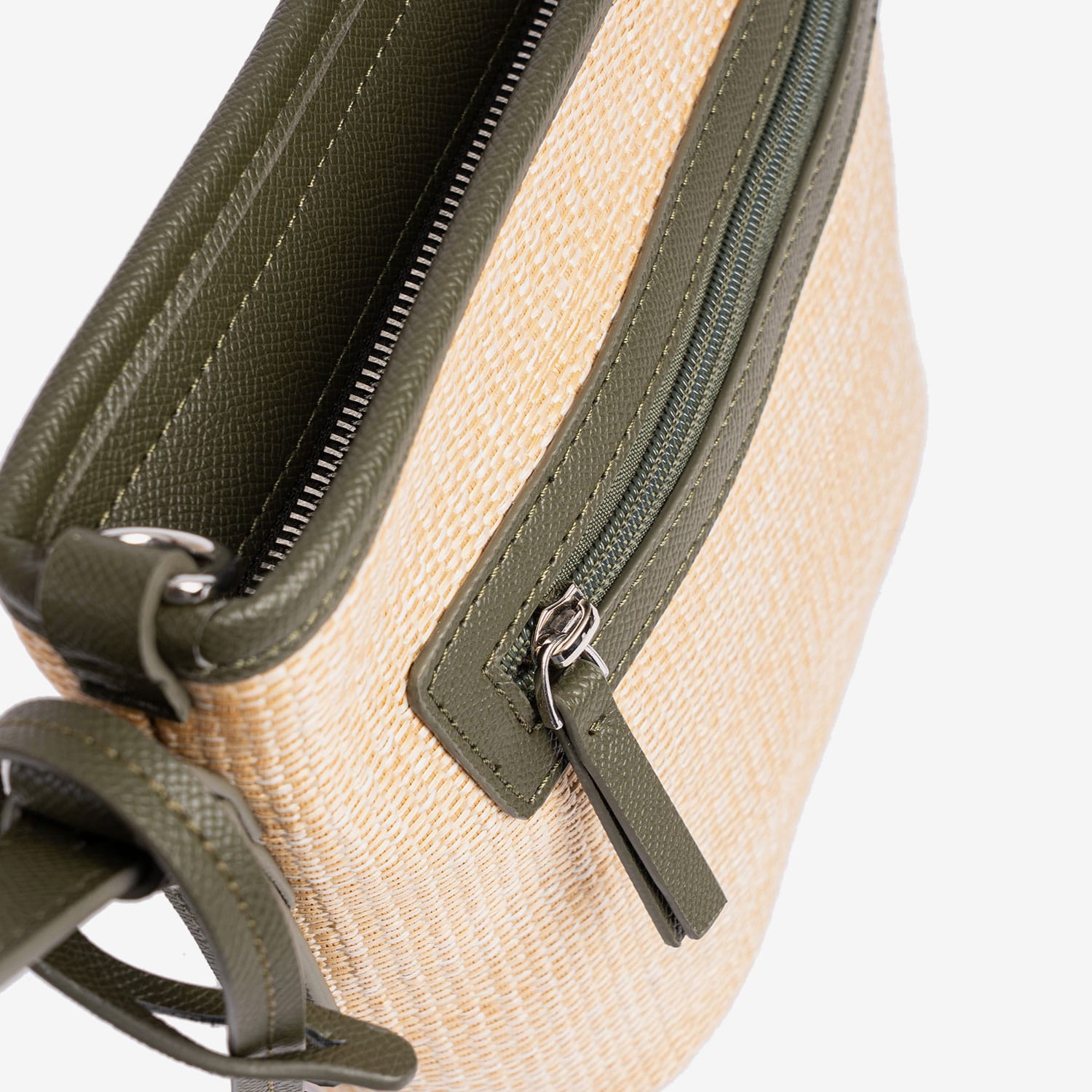 21152 bolso bandolera rafia sintético matties bags temprado verde detrás