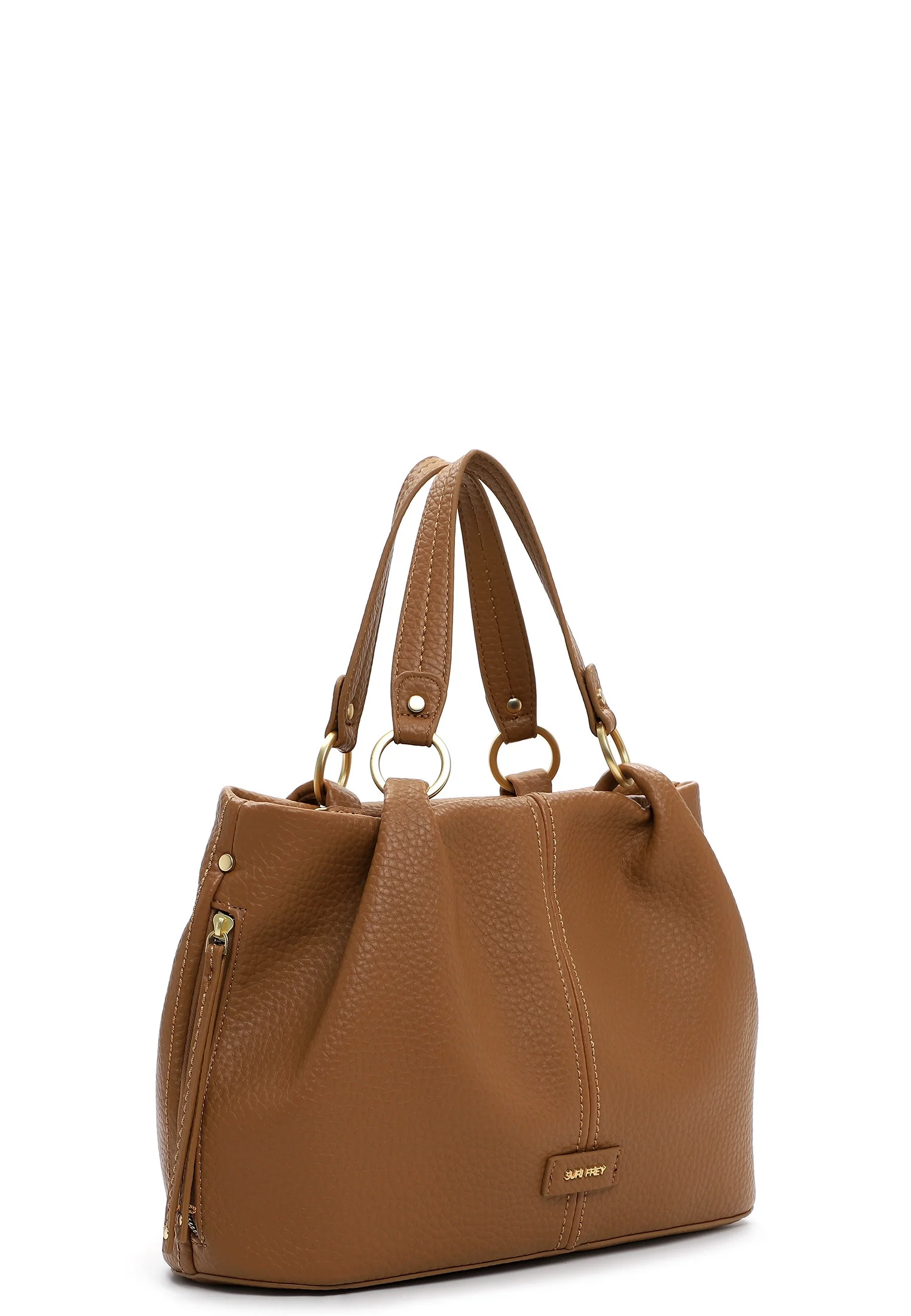 17144 bolso de mano bandolera sintético suri frey temprado camel lateral