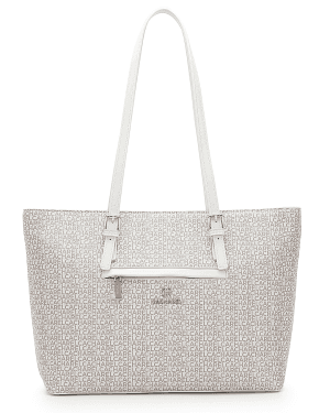 261011 bolso shopping grande dos asas hombro sintético estampado letras cacharel temprado hielo