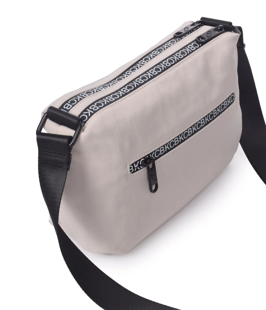 3249 bolso bandolera dos departamentos nylon shine KCB temprado hielo detrás