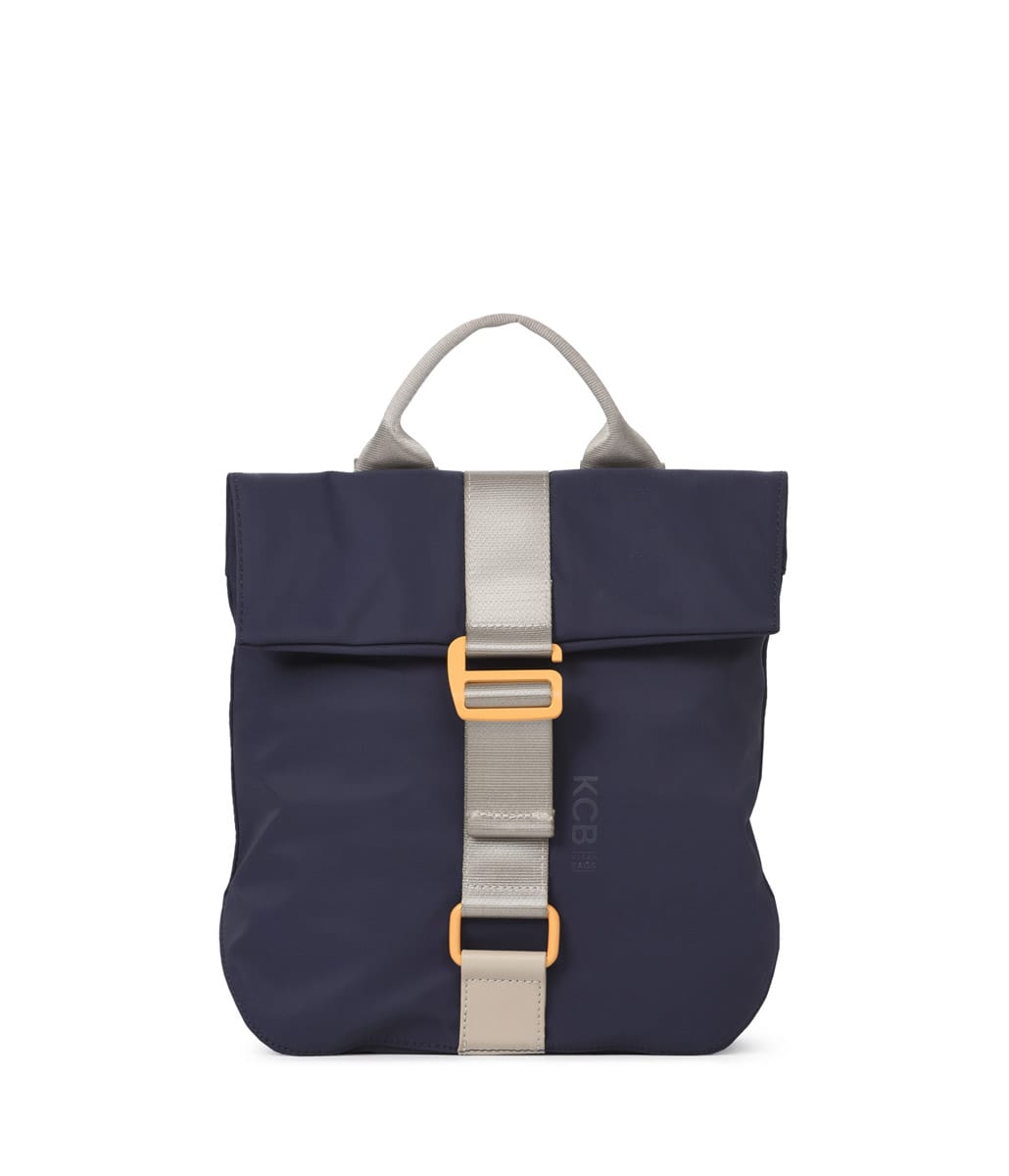 3613 mochila antirrobo solapa nylon chain KCB temprado azul marino