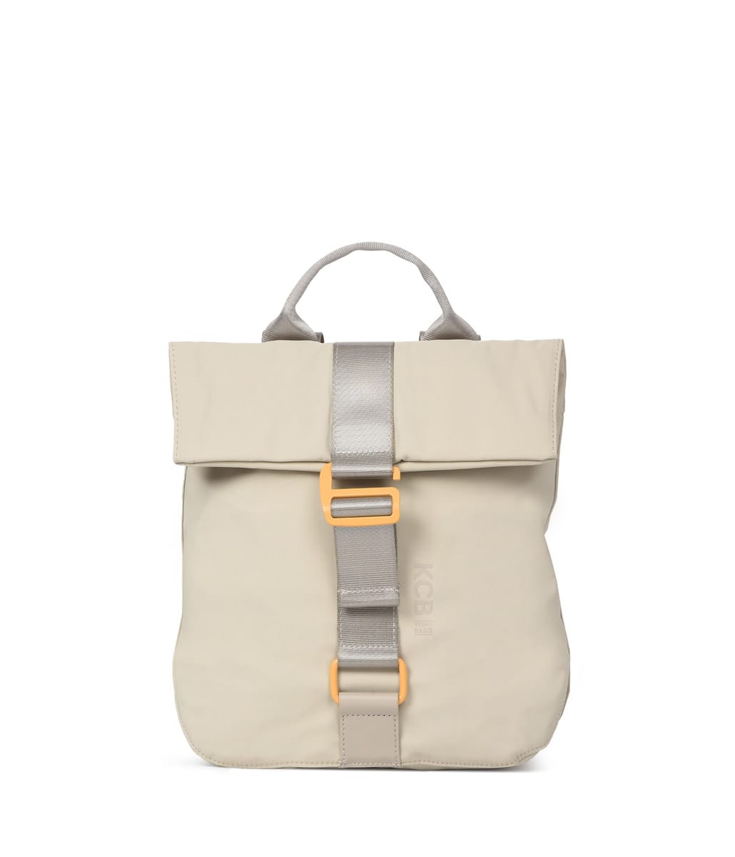3613 mochila antirrobo solapa nylon chain KCB temprado beige