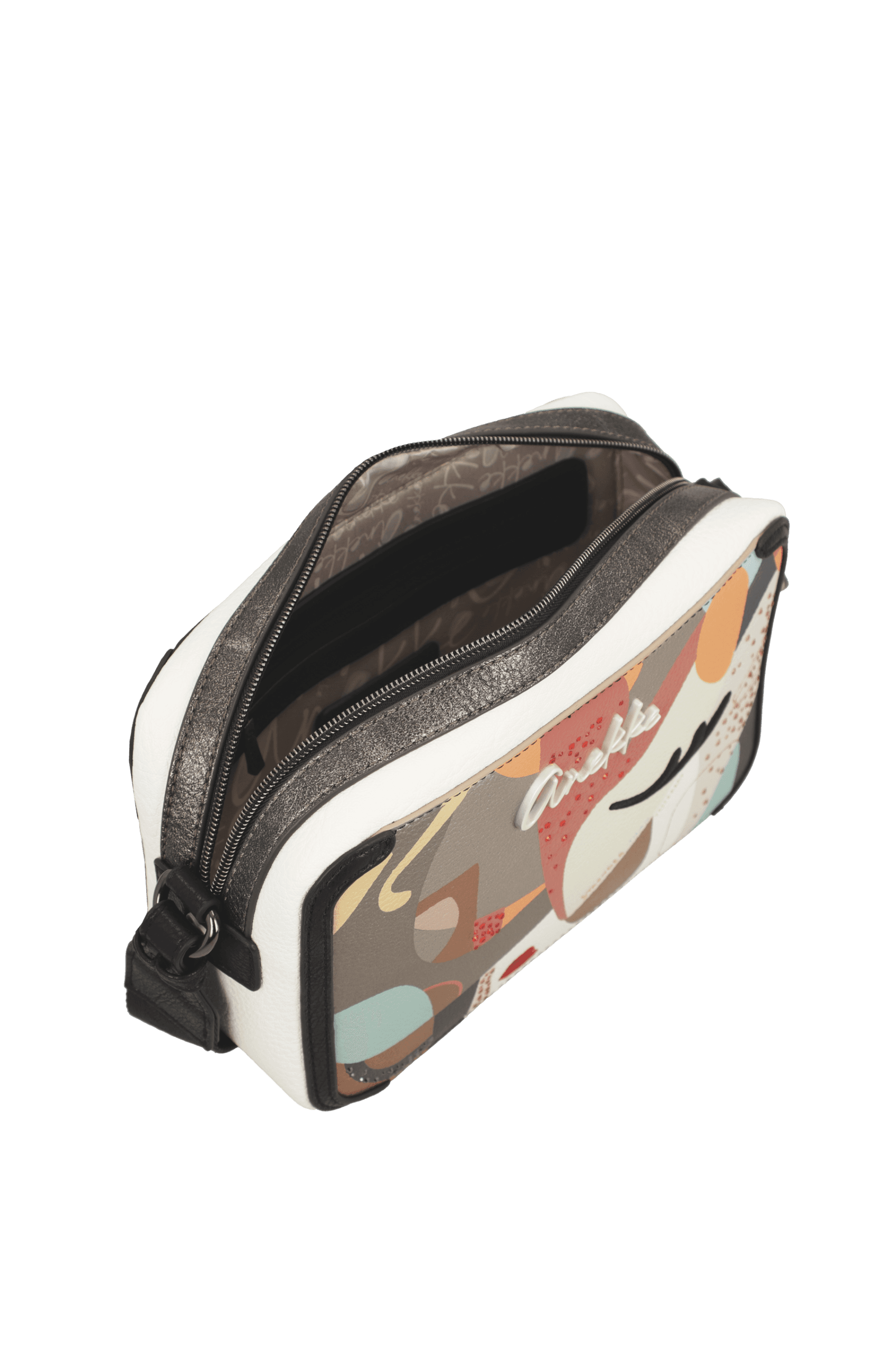 42753-447 bolso bandolera sintético estampado eikon anekke temprado blanco interior