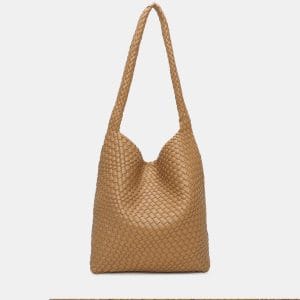 21032 bolso hombro sintético trenzado lira binnari temprado camel