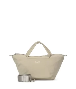 3704 bolso de mano bandolera capazo nylon comfy KCB taupe