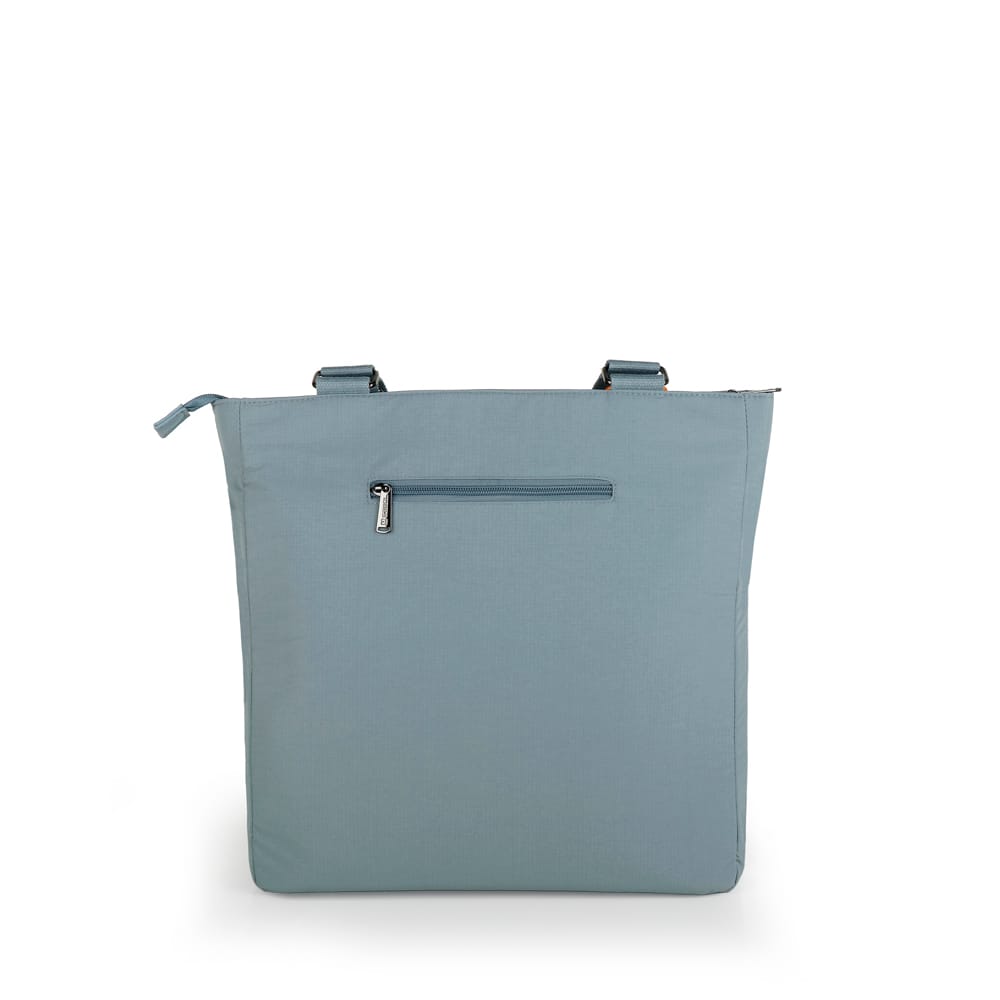 604835 Bolso shopping grande dos asas nylon nerea gabol temprado aqua detrás