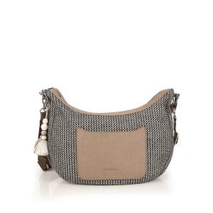 Bolso hombro bandolera góndola rafia Dolce Gabol