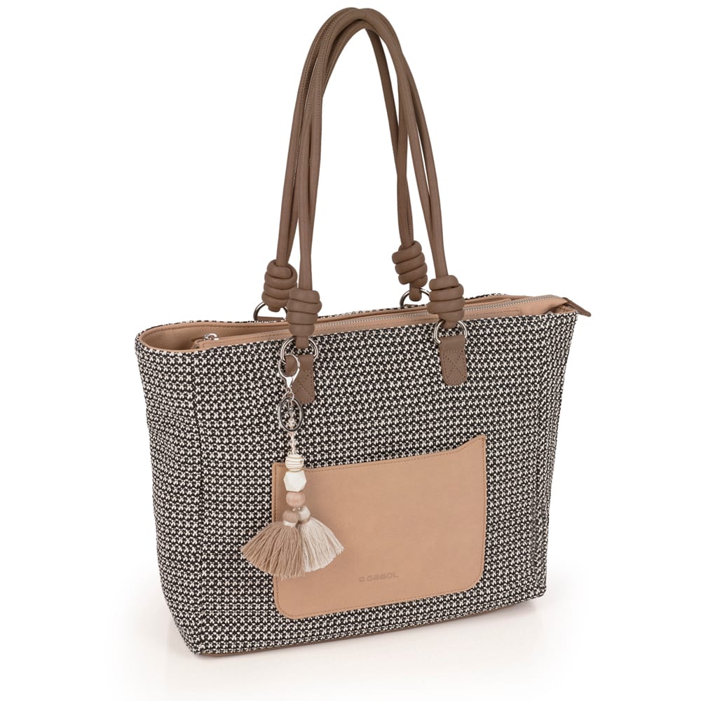Bolso shopping rafia Dolce Gabol