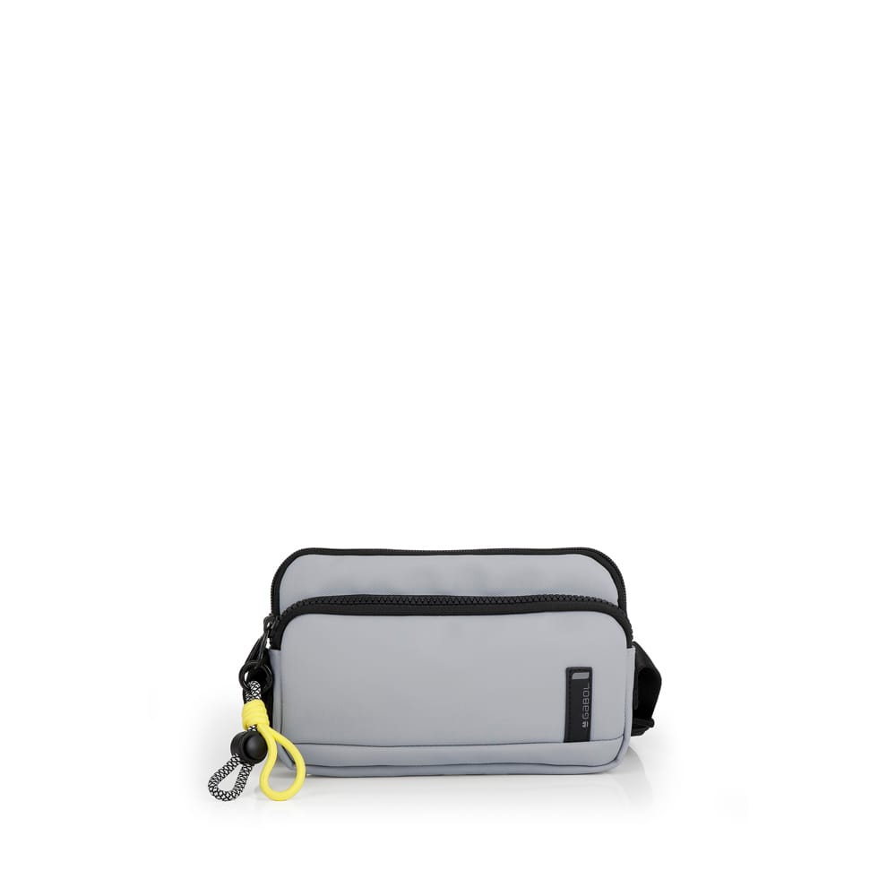 605100 bolso bandolera pequeño bolsillo nylon Leire Gabol Temprado gris
