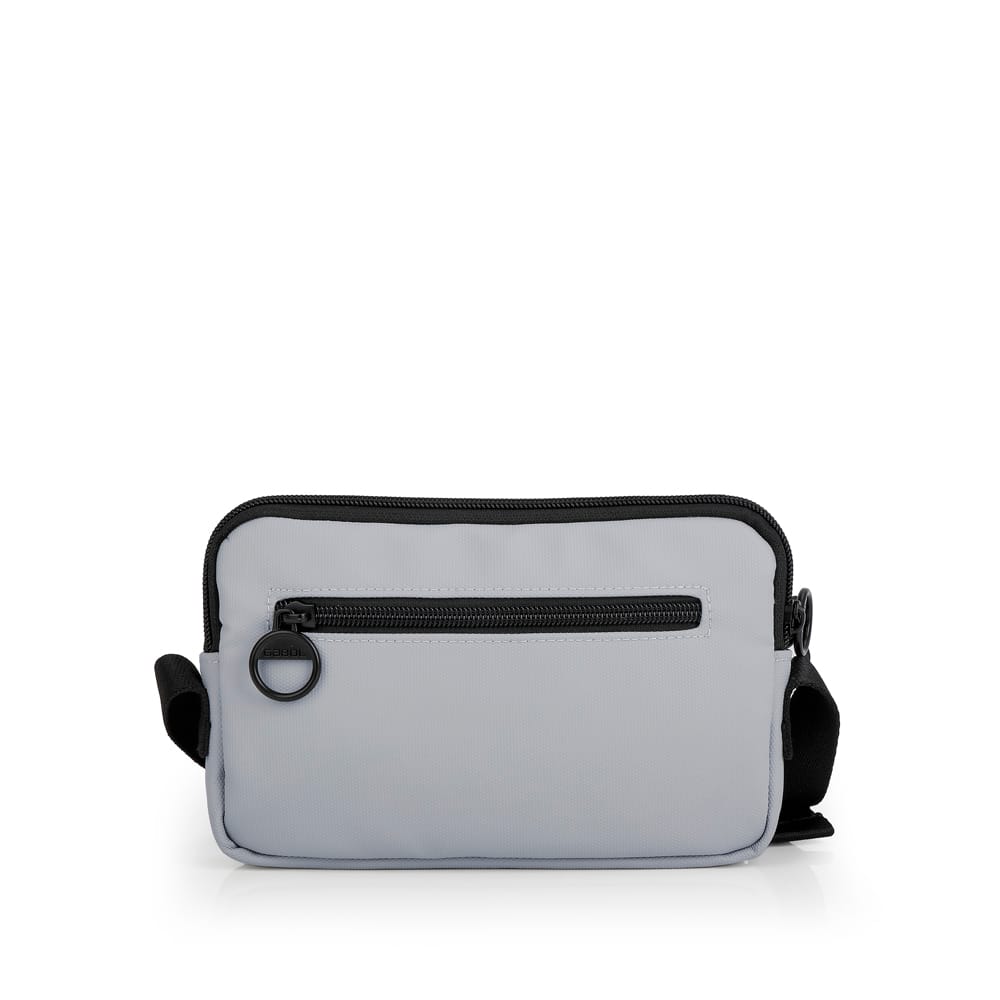 605100 bolso bandolera pequeño bolsillo nylon Leire Gabol Temprado gris detrás