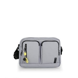 605111 bolso bandolera bolsillos nylon Leire Gabol Temprado gris
