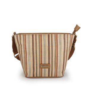 605227 bolso bandolera rafia sintetico rayas Amore Gabol Temprado cuero