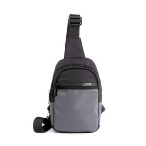 1351 mochila bandolera cruzada nylon best privata Temprado gris