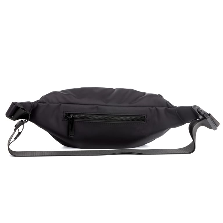 1359 riñonera bandolera nylon best Privata Temprado negro gris detrás