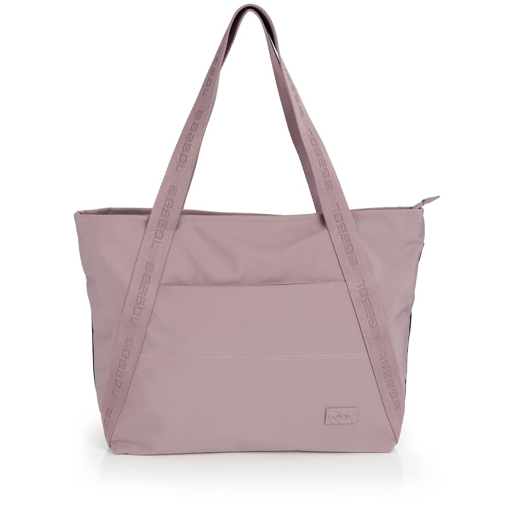 605035 Bolso shopping grande dos asas nylon allison gabol temprado nude