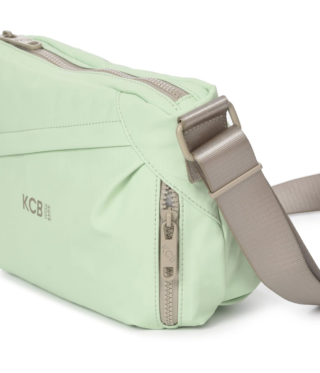 KCB_3620_Bolso bandolera bolsillo diagonal nylon zig KCB Temprado aqua lateral