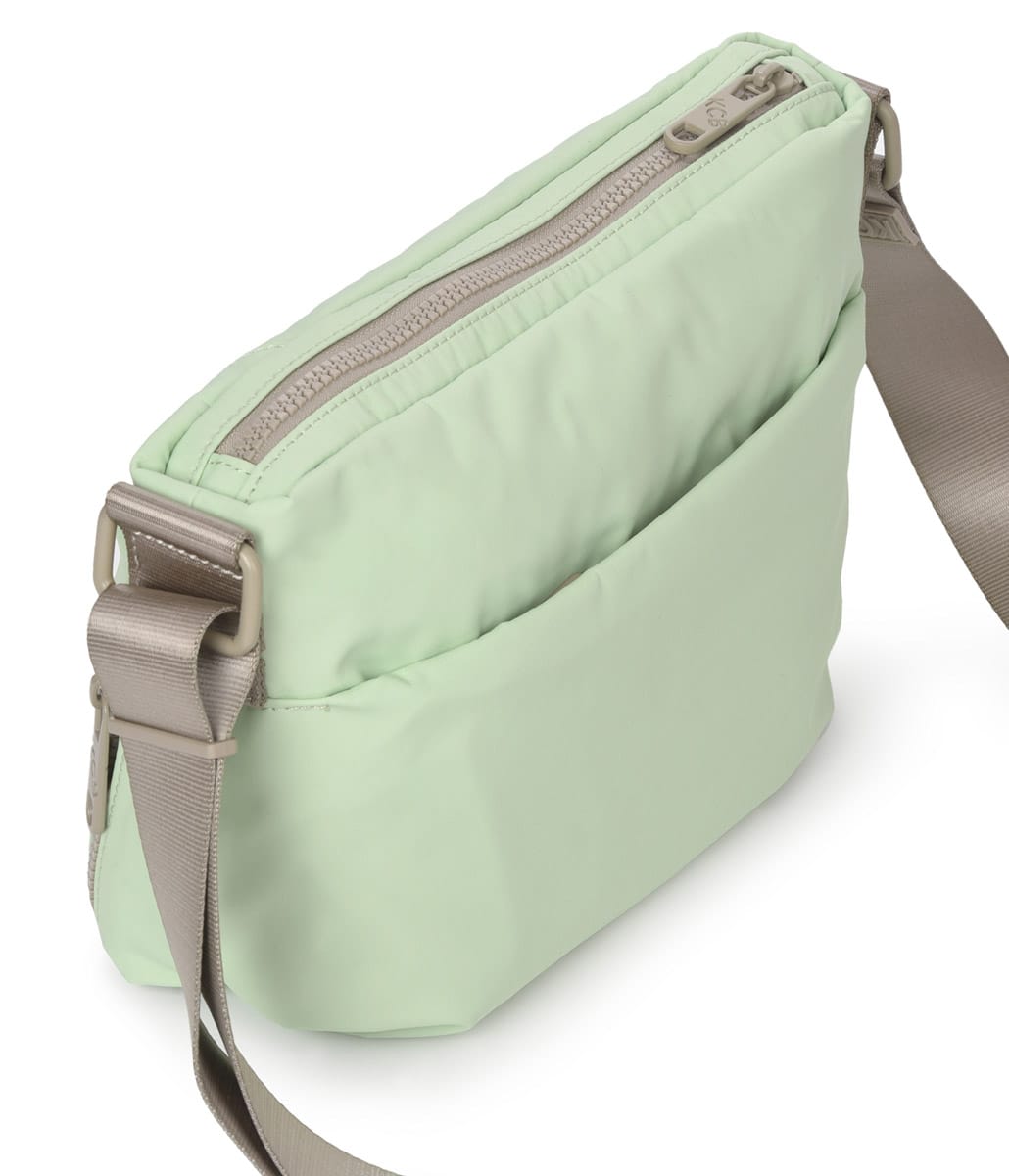 KCB_3620_Bolso bandolera bolsillo diagonal nylon zig KCB Temprado aqua detrás