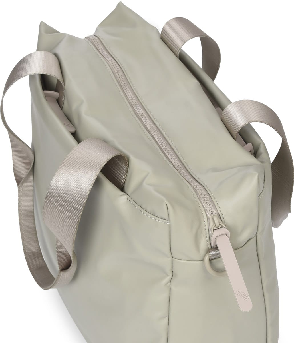 3653 bolso de hombro dos asas bandolera sintetico tidy KCB Temprado kaki claro detalle