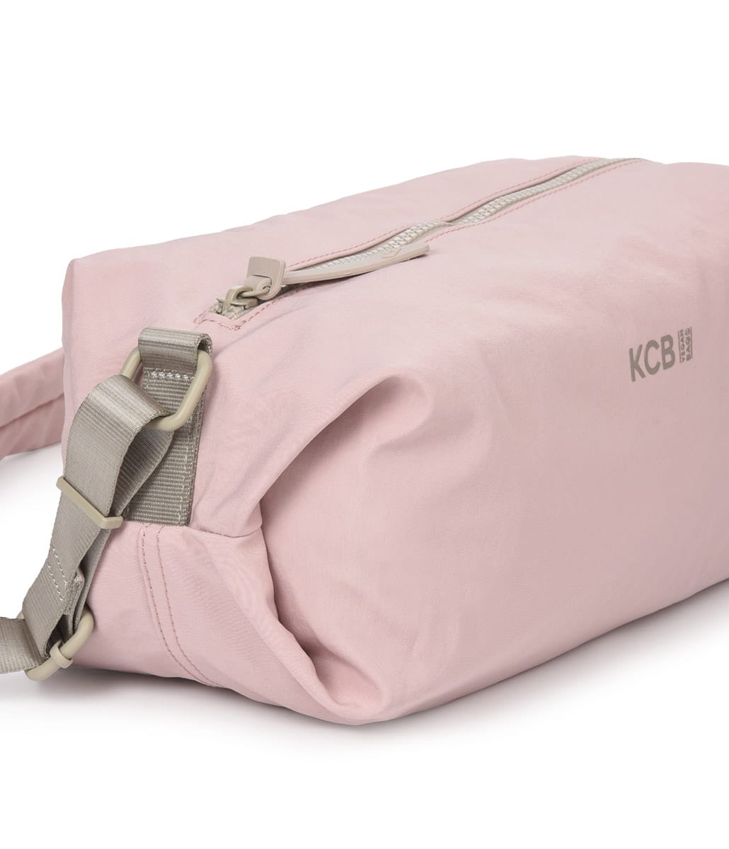 3703 Bolso bandolera pequeño nylon comfy KCB Temprado nude lateral