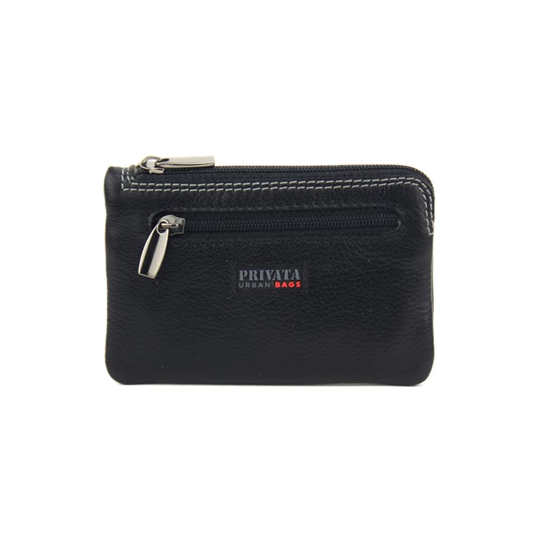 15305 monedero llavero cremallera piel time privata Temprado negro