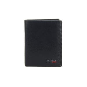 15328 cartera billetero tarjetero pequeña piel time privata Temprado negro